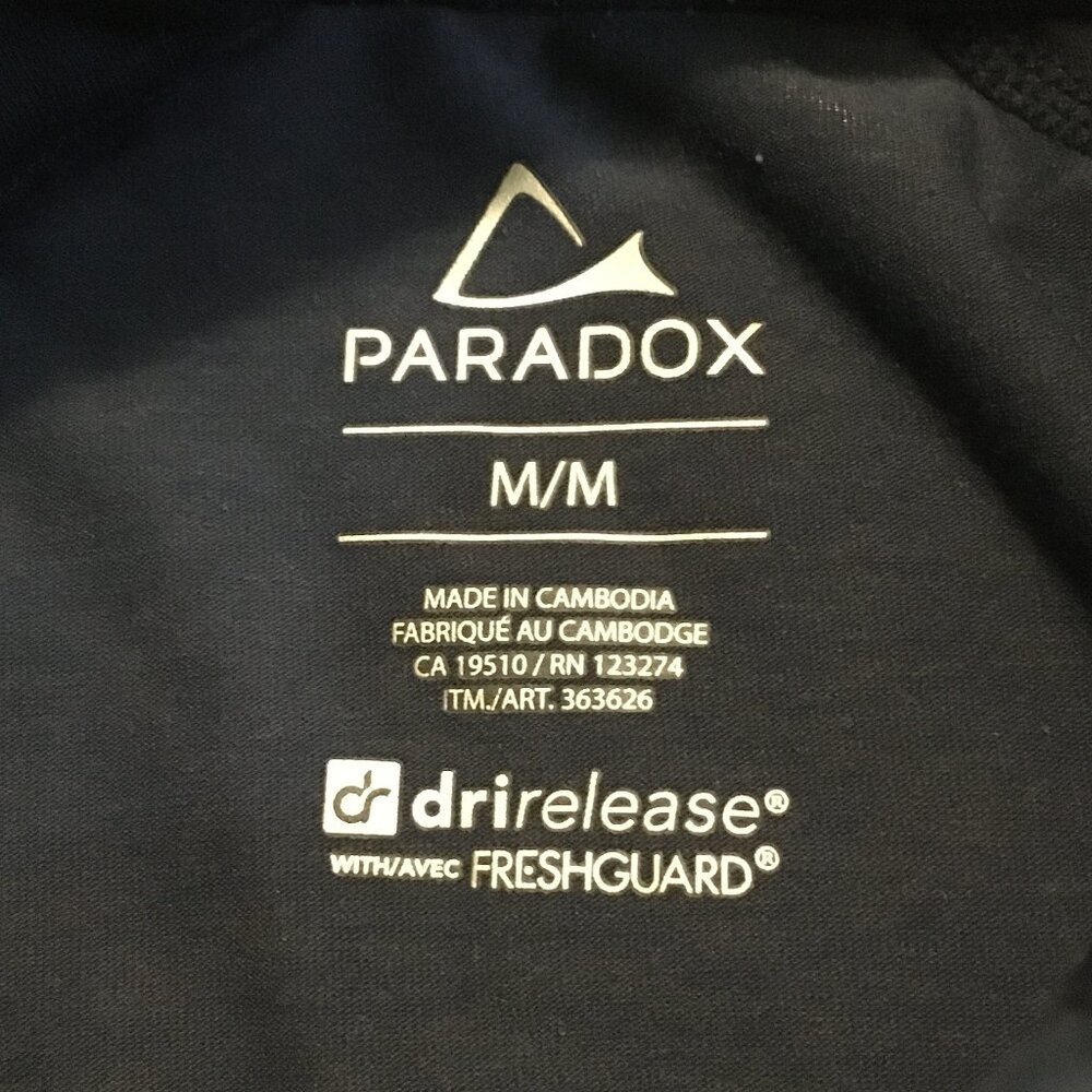 Paradox Merino Wool Blend 1/4 Zip Athletic Top Navy DRIrelease - Picture 9 of 16